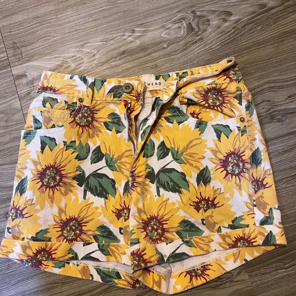 PacSun sunflower shorts